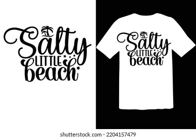Salty little beach svg design svg