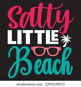 Salty Little Beach  SVG Design Vector File. svg