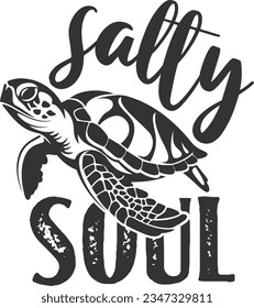 Salty Soul - Sea Turtle Design