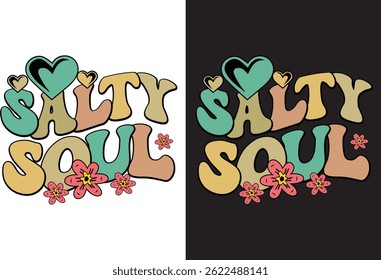 Design de camiseta de sublimação de alma salgada