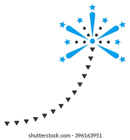salute fireworks trace vector icon symbol image picture pictogram