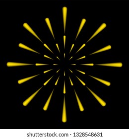 Salute, fireworks. Vector illustration.