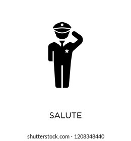 Salute Icon. Salute Symbol Design From Army Collection.