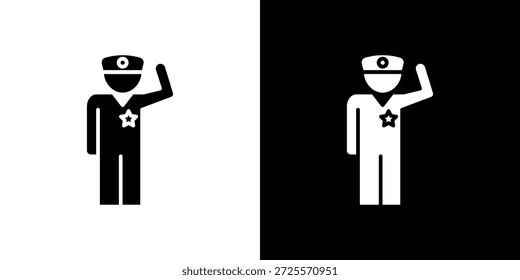 Icono de saludo en estilo lineal delgado de trazo de moda.