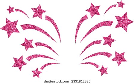 Salute pink decoration holiday design.