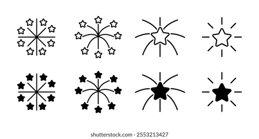 Ícones do conjunto de saudação. Estilo linear e silhueta. Ícones de vetor.