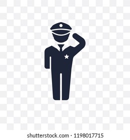 Salute transparent icon. Salute symbol design from Army collection.