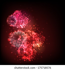 Salute- vector isolated on black background