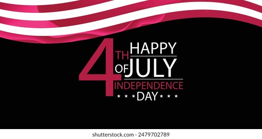 Saluting the USA Flag on Independence Day for a Joyous Celebration