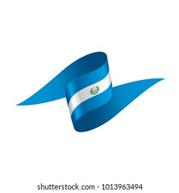 Salvador flag, vector illustration