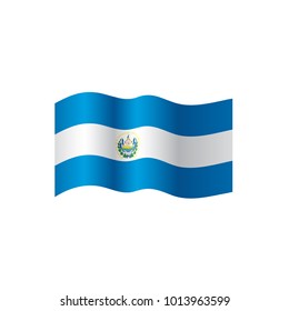Salvador flag, vector illustration
