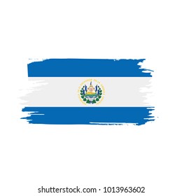 Salvador flag, vector illustration