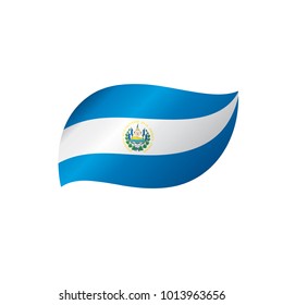 Salvador flag, vector illustration