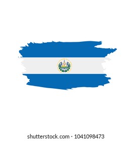 Salvador flag, vector illustration