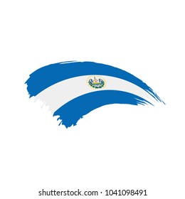 Salvador flag, vector illustration