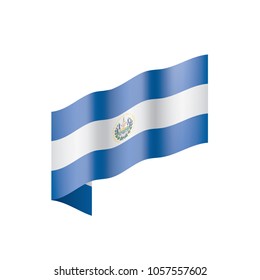 Salvador flag, vector illustration