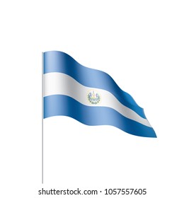 Salvador flag, vector illustration