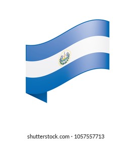 Salvador flag, vector illustration
