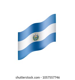 Salvador flag, vector illustration