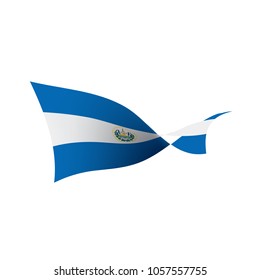 Salvador flag, vector illustration