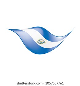 Salvador flag, vector illustration