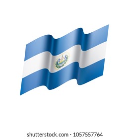 Salvador flag, vector illustration