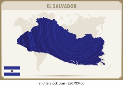 SALVADOR map graphic design, Vector.