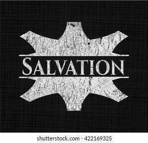 Salvation on blackboard