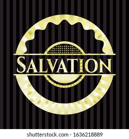 Salvation shiny badge. Vector Illustration. Detailed.