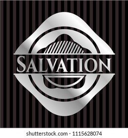 Salvation silver shiny emblem