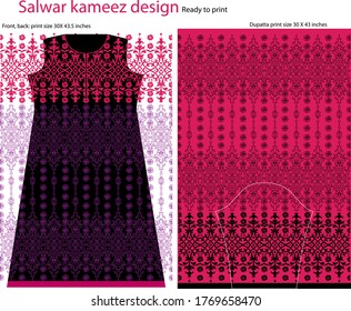 Salwar kameez artwork for ready to work