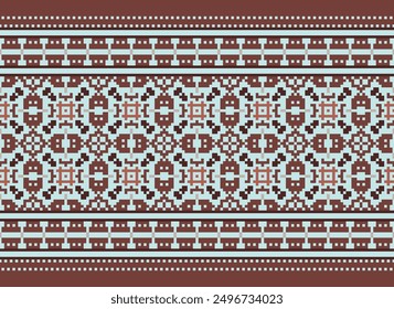 Salwar Pattern Seamless Bandana print silk Motif embroidery, Pixel Ikat embroidery vector Design for Print egyptian hieroglyphs tibetan geo pattern