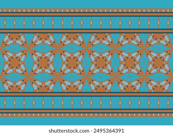 Salwar Pattern Seamless Mughal architecture Motif embroidery, Pixel Ikat embroidery vector Design for Print endless arabesque cloth dupatta shawl bandana print silk kurta men