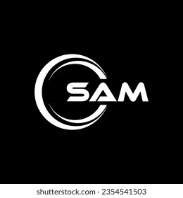 Diseño de logotipos SAM, inspiración para una identidad única. Elegancia moderna y diseño creativo. Marca tu éxito con el impresionante logotipo.