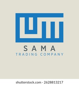Sama logo is an Arabic word that means sky in English.