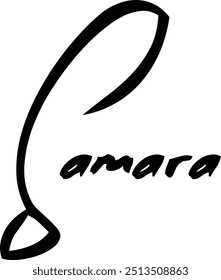 Samara Name Of Baby Girl Cursive Typography Hand Written Brush Text