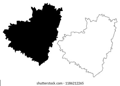 Samara Oblast (Russia, Subjects of the Russian Federation, Oblasts of Russia) map vector illustration, scribble sketch Samara Oblast map