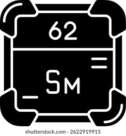 Samarium Line vector Icon Design
