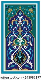 Samarkand Stadtgebäude Muster für die Schaffung schöner Wohnungsinnenelemente. Orientalische Muster und Ornamente. Islamische Kultur. In: Usbekistan Ornaments. 