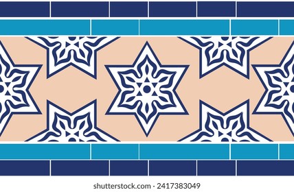 Patrones de la ciudad de Samarcanda en color azul. Patrón sin foco. Cultura de Uzbekistán. Edificios de Samarcanda