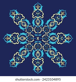 Patrones de la ciudad de Samarcanda en color azul. Patrón sin foco. Cultura de Uzbekistán. Edificios de Samarcanda