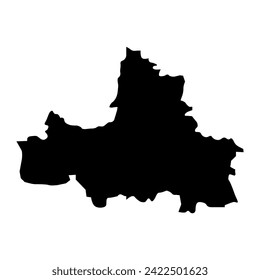 Samarqand Region map, administrative division of Uzbekistan. Vector illustration.