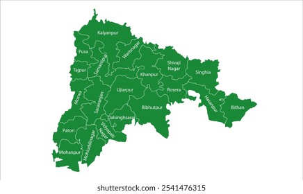 Samastipur district Tehsil map ,Samastipur District, Bihar State, Republic of India, Government of Bihar, Indian territory, Eastern India, politics, village, tourism