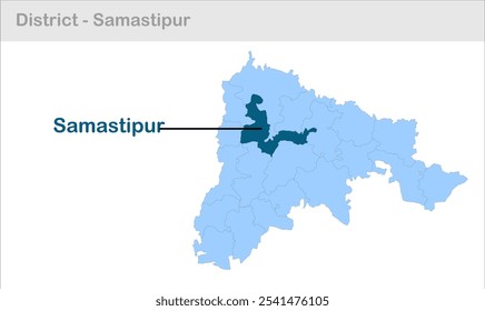 Mapa do sub-distrito de Samastipur, Distrito de Samastipur, Estado de Bihar, República da Índia, Governo de Bihar, território indiano, Índia oriental, política, aldeia, turismo