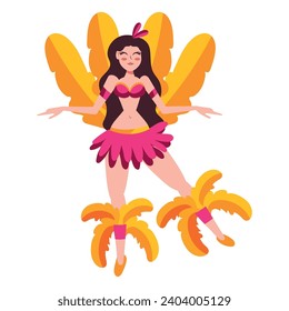 samba dancer exotic isolated design