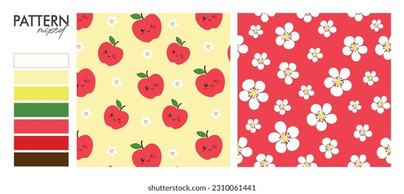 Samba design: Apple Seamless Pattern.