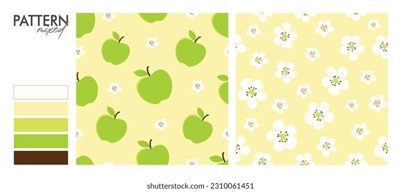 Samba design: Apple Seamless Pattern.