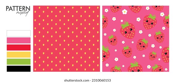 Samba Design: Strawberry Seamless Pattern.
