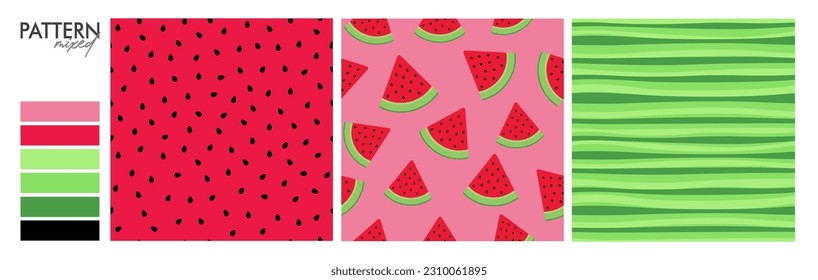 Samba Design: Watermelon Seamless Pattern