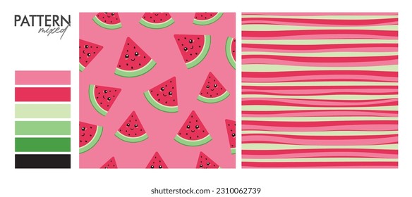 Samba Design: Watermelon Seamless Pattern